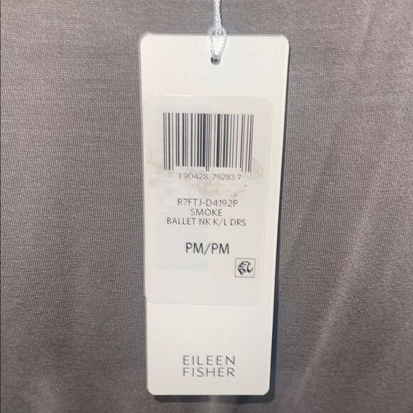 Eileen Fisher Nwt Sleeveless Gray Dress - Picture 5 of 7